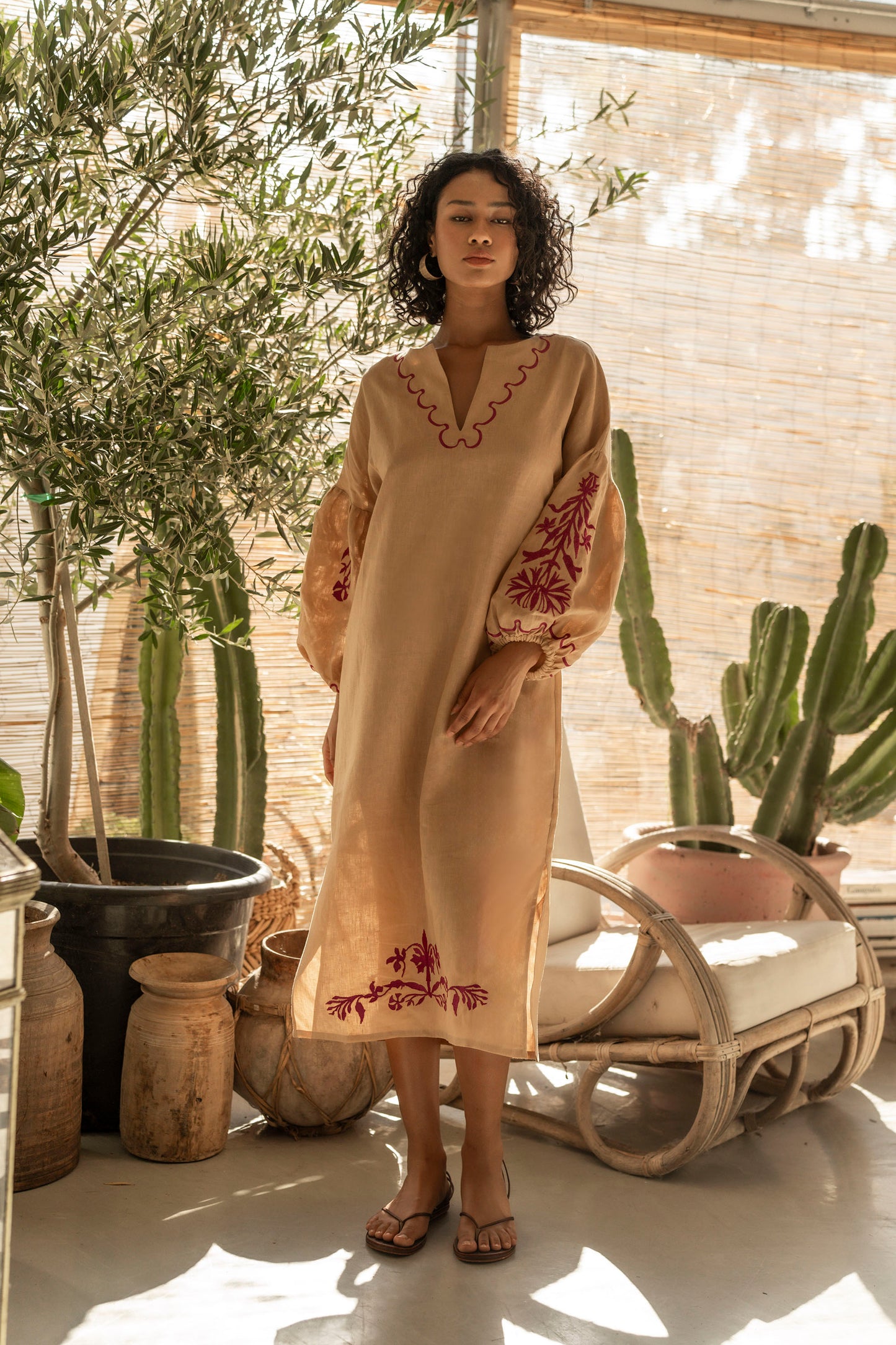 Manzanilla Kaftan Linen