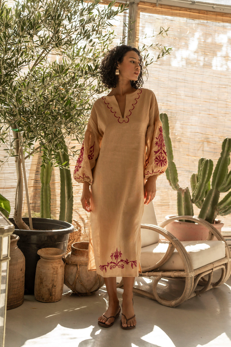 Manzanilla Kaftan Linen