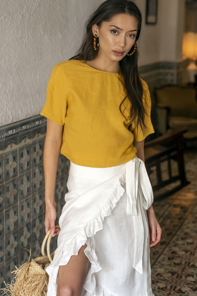 Cedros Skirt Linen